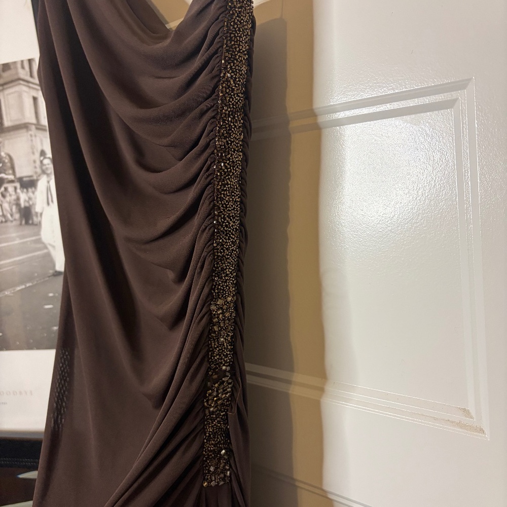 Brown formal dress